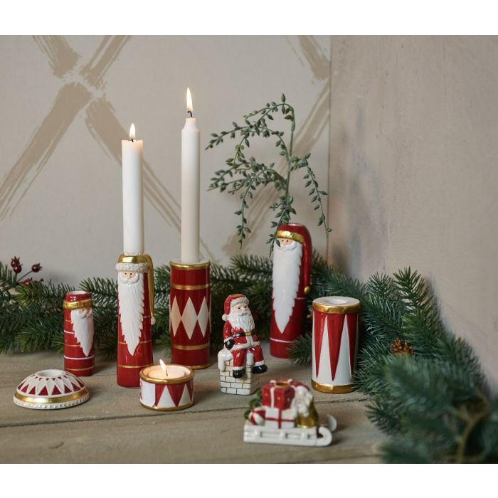 Tromme Lysestage & vase i én 10 cm høj