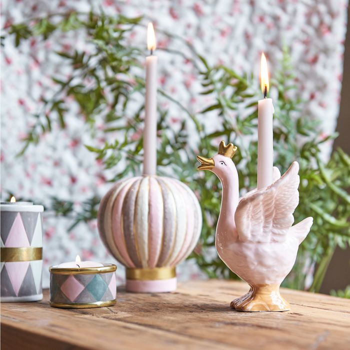 Fyrfadsstage tromme pastel