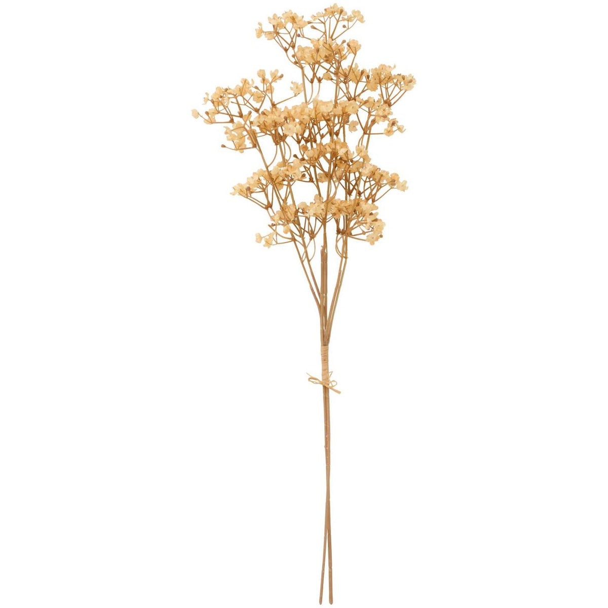 Kunstig blomsterstilk fra Ib Laursen med små cremefarvede blomster i farven butter cream på fine forgrenede stilke.