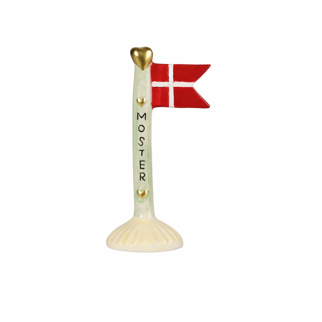 Flag i keramik Moster med lysegul fod fra Speedtsberg