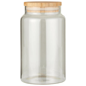 Opbevaringsglas med bambuslåg 1000 ml fra Ib Laursen