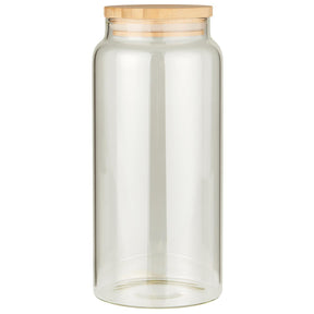 Opbevaringsglas med bambuslåg 1300 ml fra Ib Laursen