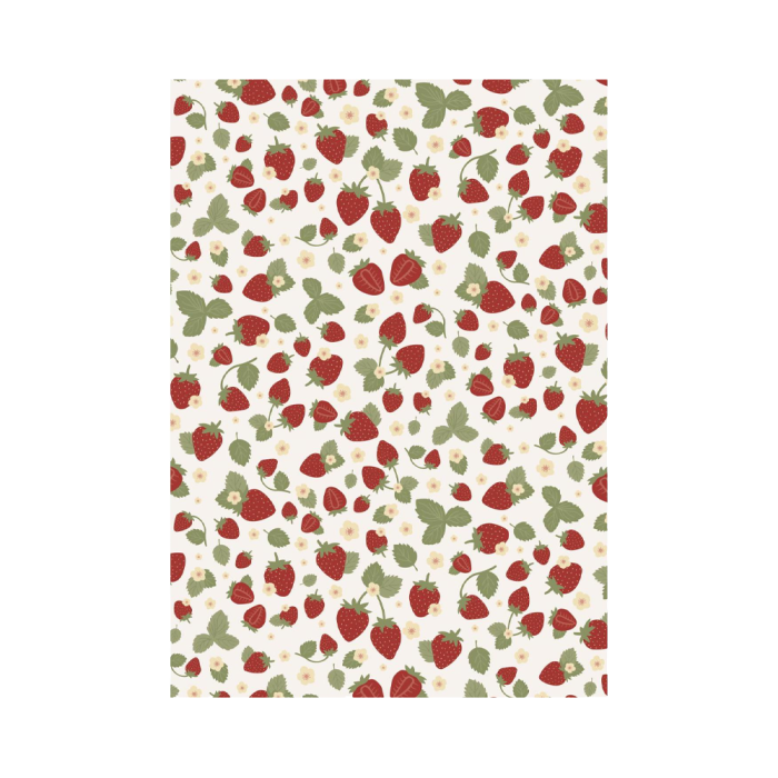 Ib Laursen gavepapir med jordbær