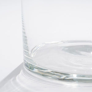 Cylinder glasvase 40 cm høj 19 cm i dia