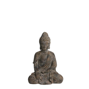 Buddha grå 41 cm høj