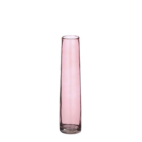 Vase i glas i lyserød
