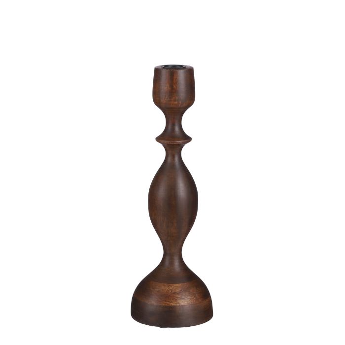 Lindy lysestage i mangotræ 32 cm høj