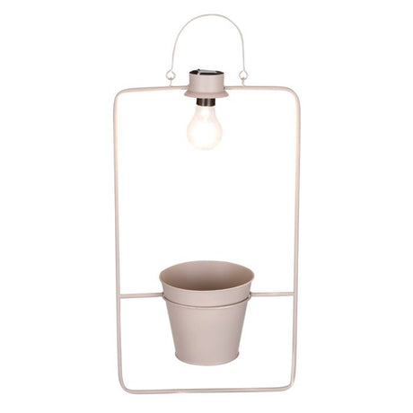 Dimitri solcellelampe med urtepotte