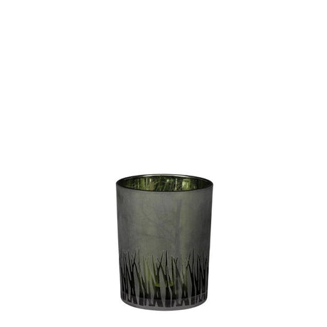 Amada fyrfadsstage mørkegrøn 12 cm høj 