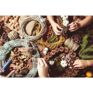 Pilekrans brun 30 cm i dia