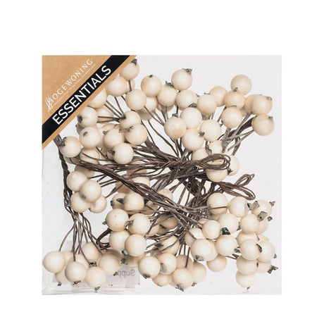 Små bær på wire hvide