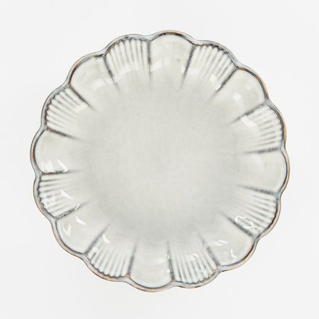 Corfu skål 19 cm i grå set oppefra