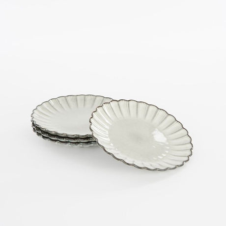 Tre Corfu tallerkner i grå