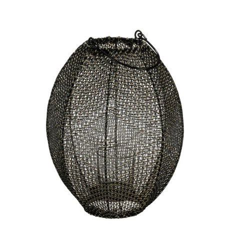 Faros sort lanterne 34 cm høj fra Mica Decorations.