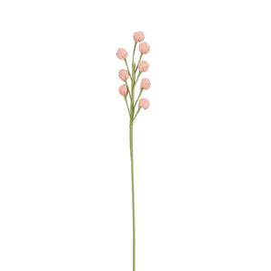Lyserød hæklet blomsterstilk i polyester til forårs- og sommerdekorationer