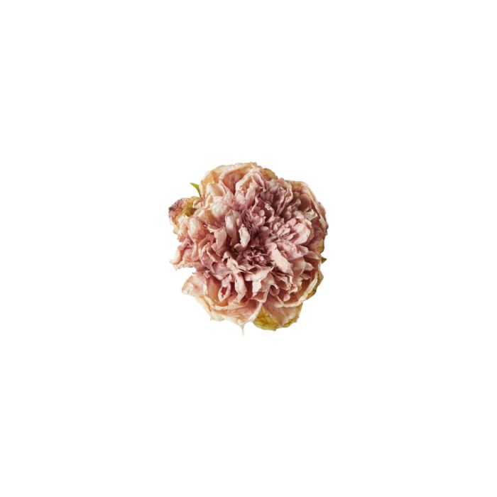 Blomsterhoved med klips pæon lyserød