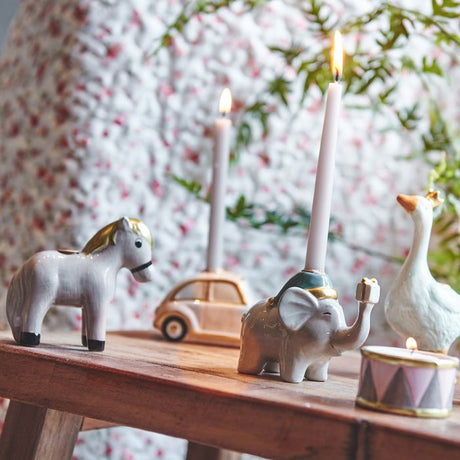 Lysestage til kertelys bamse