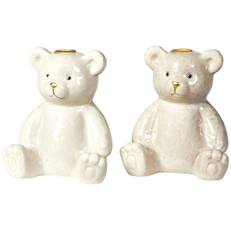 Lysestage til kertelys bamse