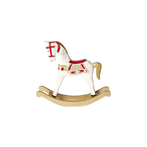 Gyngehest i træ 22 cm høj