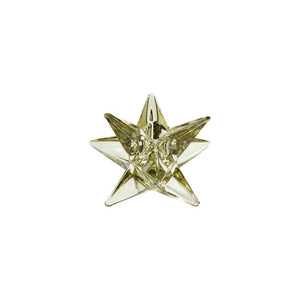 Glaslysestage stjerne grøn