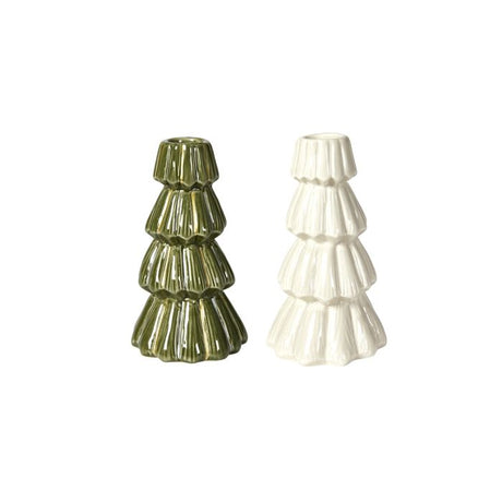 Lysestage træ 14 cm høj