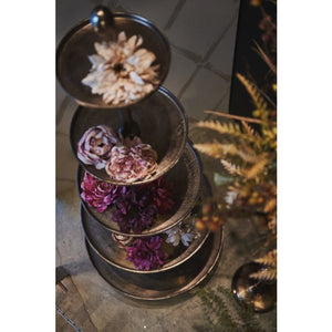 Blomsterhoved med klips georgine rød