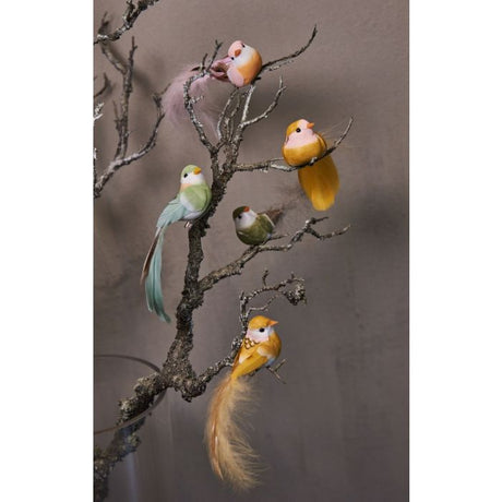 Fugl med klips 13 cm lang 