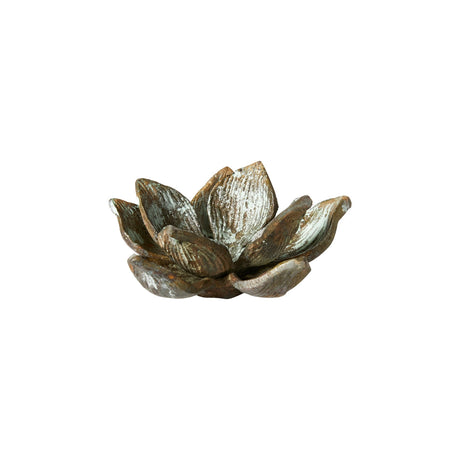 Blomst i antik bronzefarvet metal fra Speedtsberg.