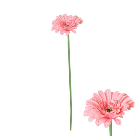 Kunstig lyserød gerbera 55 cm.