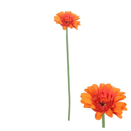 Kunstig orange gerbera 55 cm.