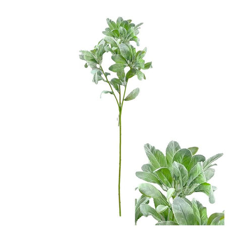 Naturtro gren med grønne blade på 80 cm til vaser og dekorationer.