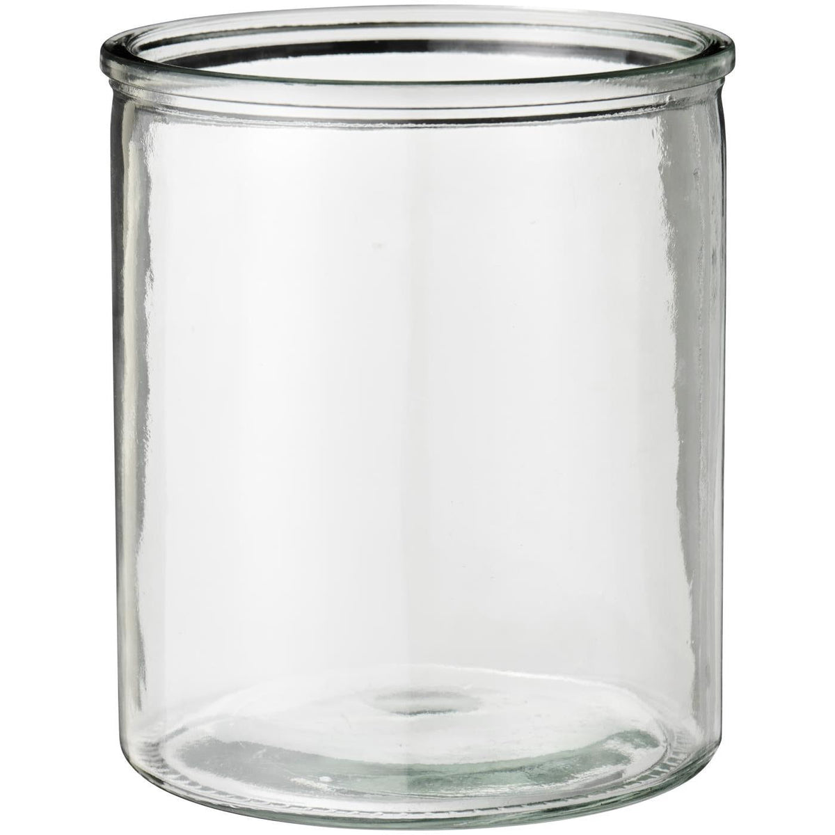 Hannah cylinderglas fra Ib Laursen i klart glas med lige sider og kraftig glaskant