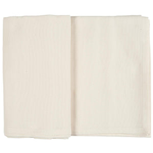 Ensfarvet dug fra Ib Laursen i den lyse cremefarvede Butter Cream nuance, 150 x 250 cm