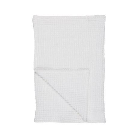 Hvidt Liseleje håndklæde 50x100 cm fra Ib Laursen