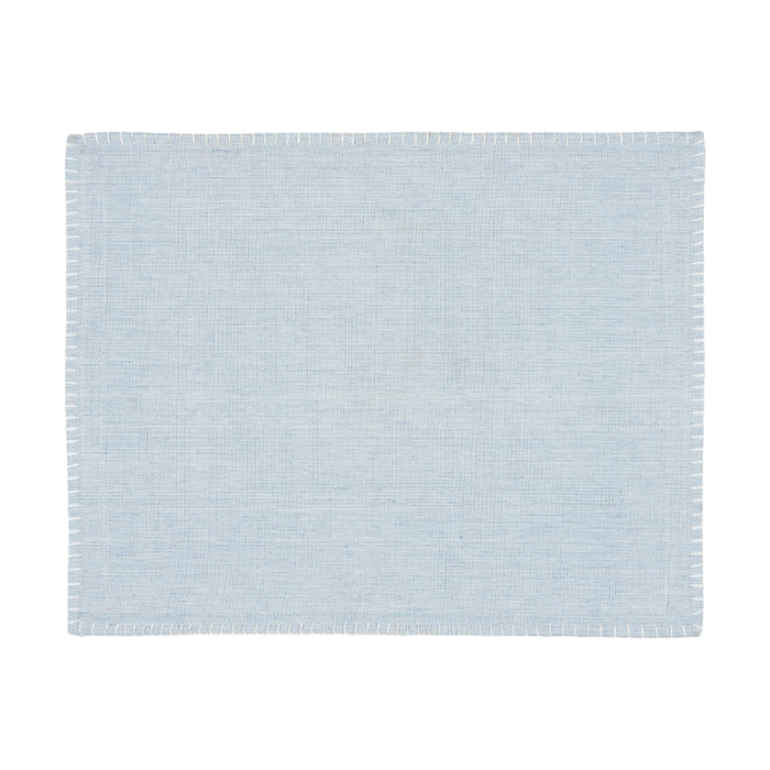 Ib Laursen dækkeserviet støvblå bomuld