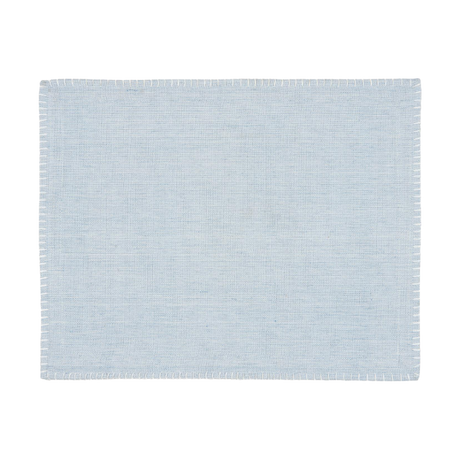 Ib Laursen dækkeserviet støvblå bomuld