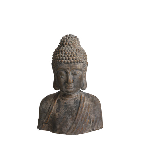 Buddha buste i grå magnesium 54 cm høj fra Mica