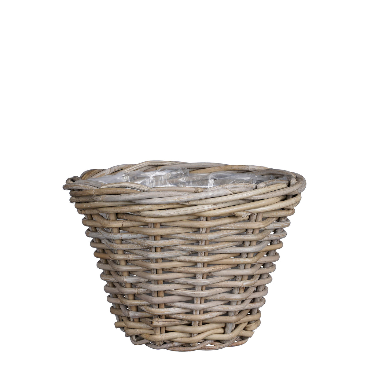 Marcia rund kurv i grå rattan 29 cm i dia fra Mica