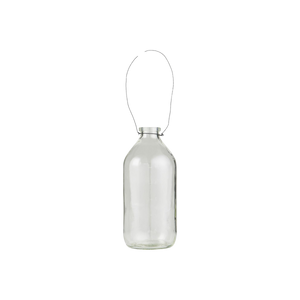 Ib Laursen dekorations glasflaske med metalwire 500 ml