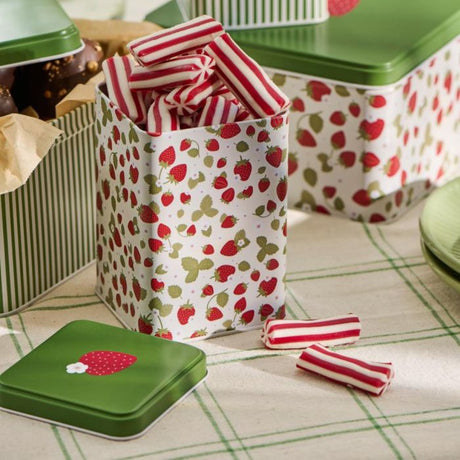 Ib Laursen kagedåser med jordbærmotiv