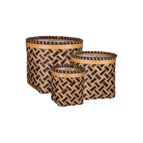 Formia kurvesæt med 3 flettede kurve i mørke nuancer