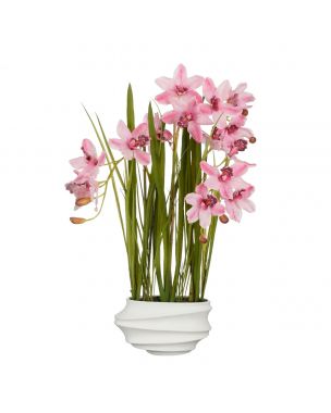Cymbidium orkidé i krukke 81 cm høj lyserød